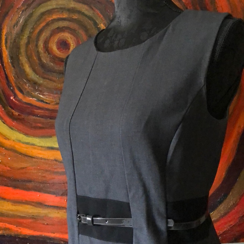 Calvin Klein sleeveless fit and flare unique dress